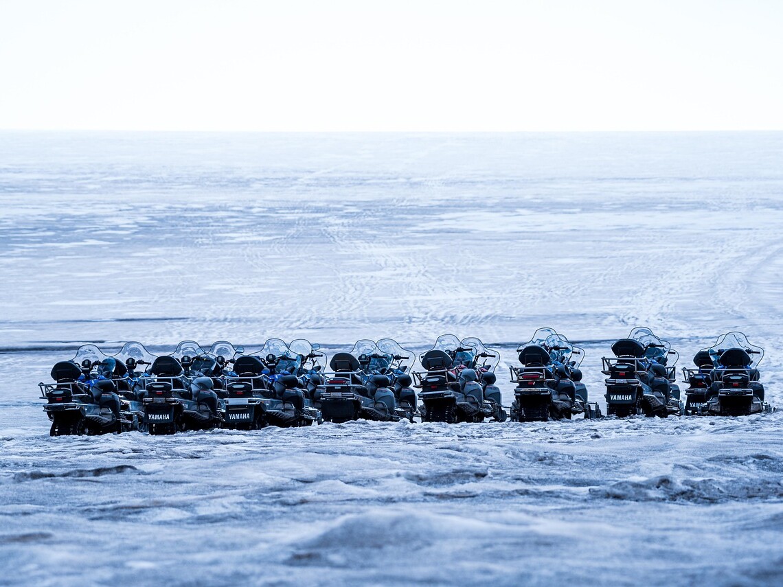 mice snowmobile tour